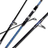 Fiblink Surf Spinning Fishing Rod Carbon Travel Surf Rod 4 Piece Saltwater Spinning Fishing Rod 9'