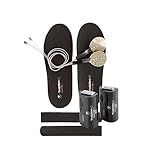 Therm-ic Set Heat Kit + C-Pack 1300-1 Pair of Ultra-Thin Heating Elements, Stick-On Easy-to-Trim Cambrelle Top Covers & C-Pack 1300 Insole Batteries - Long-Lasting Warm Insole Boot Heaters