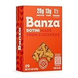 Banza Rotini Pasta from Chickpeas - Gluten Free, High Protein, and Lower Carb Protein Rotini Chickpea Pasta - 8oz