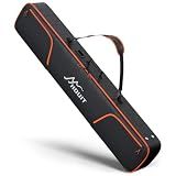 HOUIT Padded Snowboard Bag, Waterproof Snowboard Travel Bags for Air Travel Flying - 1680D Reinforced, Length in 164cm, with Mesh Pocket, Ski Pole Pocket