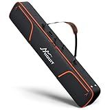 HOUIT Padded Snowboard Bag, Waterproof Snowboard Travel Bags for Air Travel Flying - 1680D Reinforced, Length in 164cm, with Mesh Pocket, Ski Pole Pocket