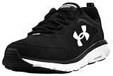 Under Armour Men's Charged Assert 9 Running Shoe, Black (001)/White, 11 M US