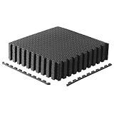 CAP 24-Inch Interlocking EVA Foam Puzzle Mat, 1/2-Inch, Black Diamond, 2 Pk