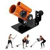 Yes4All Landmine Attachment for Barbell, Adjustable T Bar Row Attachment, Heavy Duty 360-Degree Swivel - Orange