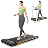 UREVO Under Desk Treadmill, Portable Treadmills for Home/Office Walking Pad with Remote Control, LED Display
