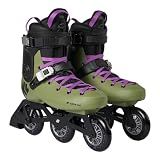 K2 Skate Surge 100 Hardboot Inline Skates, Olive/Purple, Size 9