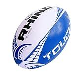 Rhino Touch Rugby Ball, Blue