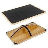 Balance Board for Physical Therapy, Wooden Wobble Board for Balance Training and Ankle Strengthening, Anti-Slip Surface, 350 lbs Capacity Standing Desk Rocker Board (360°)