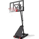 Basketball Hoop Outdoor 40 Inch Impact Backboard 5.5-10FT Height Adjustable