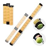 NEEWER Ball Retriever Tube Hopper for 18 Tennis Balls & 15 Pickleballs, Detachable 3 Section No Bending Pickup Picker Upper Collector with Stopper & Shoulder Strap, Orange, TB02Z
