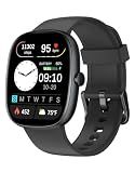 Fitness Trackers for Men Women with Bluetooth Call 24/7 Heart Rate & Blood Oxygen Monitor Sleep Tracker, Steps/Calories Counter Stopwatch/Timer/Alarm Clock, Pedometer for Walking Waterproof (Black)