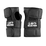 187 Killer Pads Wrist Guards – Ideal for Skateboarding, in-Line Skating/Rollerblading and Roller Derby (Black, Medium)