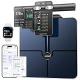 RENPHO Smart Scale for Body Weight, TFT Handle Display, Rechargeable | 8-Electrode Scale, Voice Broadcast, 50+ Metrics, Body Composition Scale with Muscle Mass, FSA Eligible HSA, MorphoScan Nova
