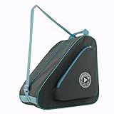 HEXIFUL Skate Bag to Carry Ice Skates, Inline Skates, Roller Skates and Quad Skates for Both Kids and Adults (Grey/Blue)