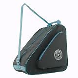 HEXIFUL Skate Bag to Carry Ice Skates, Inline Skates, Roller Skates and Quad Skates for Both Kids and Adults (Grey/Blue)