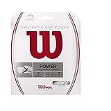 WILSON Sporting Goods Synthetic Gut Power 40-Feet Tennis String Set, White, 16 (WRZ945100)