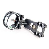 TOPOINT ARCHERY 3 Pin Bow Sight - Fiber, Brass Pin, Aluminum Machined - Right and Left Handed