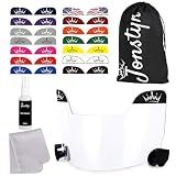 JONSTYN Football Visor with Anti-Fog Clear Shield 15 Stickers & Storage Bag
