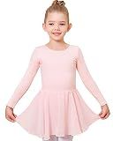 Stelle Long Sleeve Ballet Leotards for Girls Dancewear (Ballet Pink,4-5T)