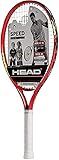 HEAD Speed Junior Pre-Strung Tennis Racquet, Lightweight Youth Tennis Racket for Kids & Beginners, Durable Aluminum Frame, Age 4-6, 21 inch, Red