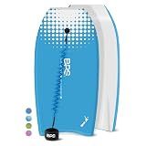 BPS 37" Body Board for Surfing Kids / Adults with Body Board Leash for Arms (Blue / White)