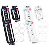 Uniharpa Tennis Score Keeper for Racket Padel,Pack of 2 Tennis Racket Pickleball Paddle Scorekeeper,Small Score Board Counter for Tennis Trainer,Point Tracker Recording Points,1.9g,2pcs