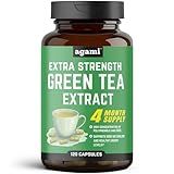 Agami Green Tea Capsules | 4 Month Supply | Energy & Metabolism Support | 7500mg Strength | 20:1 Extract - 120 Capsules