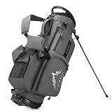 uniHimal Lightweight 7-Way Golf Stand Bag for Men & Women (Gray)