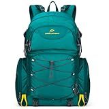 Maelstrom Hiking Backpack, 40L Waterproof Camping Daypack for Men and Women, Lightweight Travel Pack with Rain Cover (Green)
