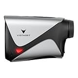 VISTAGET Golvia Pro Range Finder Golf 1200 Yards, OLED Screen, 7X Magnification, Triangle Tech, Golf Rangefinder with Slope On/Off, Flag Lock Vibration, Magnetic, Rechargeable, Rain & Fog Resistant
