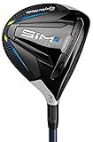 TaylorMade Golf SIM 2 MAX STEEL FAIRWAY MENS RIGHT HAND GRAPHITE STIFF 3 WOOD , BLACK/LIGHT GREY
