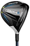 TaylorMade Golf SIM 2 MAX STEEL FAIRWAY MENS RIGHT HAND GRAPHITE STIFF 3 WOOD , BLACK/LIGHT GREY