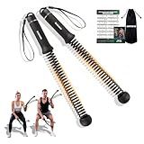 Ropeless Battle Ropes, Upgraded Heavy Duty Portable Cordless Battle Ropes for Home Gym with Poster & Non-Slip Soft Handles for Wrist Protection, Exercise Rope for HIIT and Low-Impact Aerobic Training