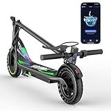 VOLPAM Electric Scooter, 350W/500W Powerful Motor, 8.5"/10" Solid Tires, 19/21Mph, 28/23/21/16 Miles Max Range, Dual Braking