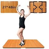 koretech Tap Dance Floor, Portable Tap Dancing Practice Board, Professional Tap Board for Tap Dancing, 48'' L x 27'' W, Oak