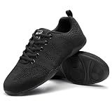 Stelle Cheer Shoes Girls and Women Lightweight Sneakers(Black-Women,8MW)