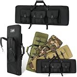 DULCE DOM 36 inch Double Rifle Case Soft Gun Bag for Rifles Pistols Storage & Transportation, All Around Shooting Range Tactical Backpack, Valentine Gifts for Men Boyfriend Husband