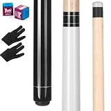 IIQ 2 in 1 Jump Break Stick 28oz Heavy Hitter Jump Break Pool Cue Stick 3 Pieces Canadian Maple Wood (28 oz)