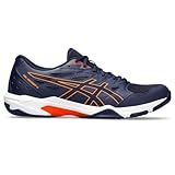 ASICS Men's Gel-Rocket 11 Volleyball Shoes, 10, Peacoat/Shocking Orange