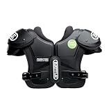 Battle Sports Phantom Football Shoulder Pads, Black, Youth Medium