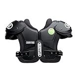 Battle Sports Phantom Football Shoulder Pads, Youth Size, Lightweight Design with Impact Protection (Youth Medium)