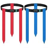 Flag Football Belts - 2 Sets of Adjustable Flag Football Set, Contains 6 Football Flags, Perfect for Youth Adults and Children To Capture The Flag