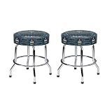 Namco 19" Pac Man Arcade Game Cocktail Table Swivel Bar Stools - Set of Two