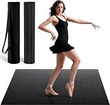 Tristcily Foldable Tap Dance Floor, Portable Tap Board, 47.8"x38.5"-Black