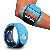 Gviipk 2026 Elbow Brace for Tendonitis and Tennis Elbow for Women Men, Breathable Tennis Elbow Strap with Compression Pad for Pain Relief, Adjustable Forearm Brace with Pressure Warning Design - 1Pack