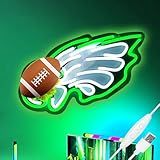 Football Team Neon Sign for Wall Decor,Eagle Neon Signs,LED Neon Light for Man Cave Birthday Gifts for Rugby Fans Green Light Up Sign for Bedroom Party Club Bar Dorm Christmas Birthday Gifts.