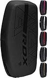 RDX Thai Pads Curved Kickboxing Muay Thai with Solid Handle Grip, Maya Hide Leather KARA Strike Shield for Knees Elbows Kicks Punches, Coaching Training Boxing MMA Martial Arts Taekwondo Combat Sports