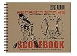 Perfect Strike Baseball Scorebook with Rules and Scoring Instructions. Heavy Duty. Youth or Adult Baseball and Softball. LS-10:9. (1 Book)