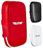 Elite Sports Muay Thai Kickboxing Training Pad for Kickboxing,MMA,Taekwondo,Karate. Ideal for Punches,Knees, and Kicks in Martial Arts Training (Solid Red)
