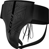 RDX Groin Protector for Boxing, Muay Thai, Kickboxing and MMA Fighting, Maya Hide Leather Abdo Gear for Martial Arts Training, Men Jockstrap Abdominal Protector for Sparring, Taekwondo and Grappling